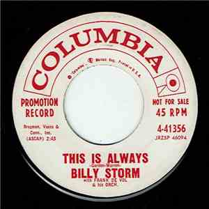 Billy Storm - This Is Always / I've Come Of Age download free