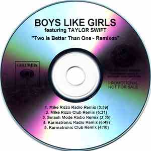 Boys Like Girls Featuring Taylor Swift - Two Is Better Than One (Remixes) download free